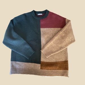 Zara ColorBlock Knit Sweater
